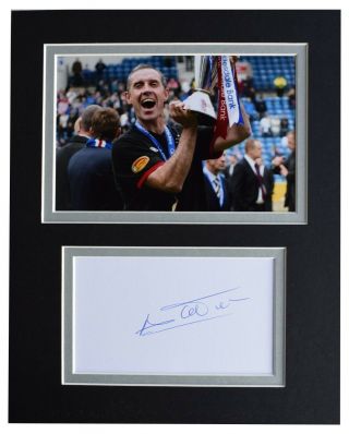 David Weir Signed Autograph 10x8 Photo Display Rangers Football Aftal