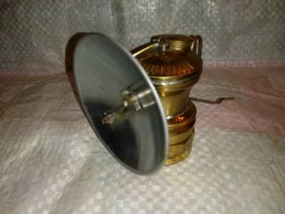 Vintage Carbide Coal Miner Helmet Light Universal Lamp Co.  Auto Lite Solid Brass