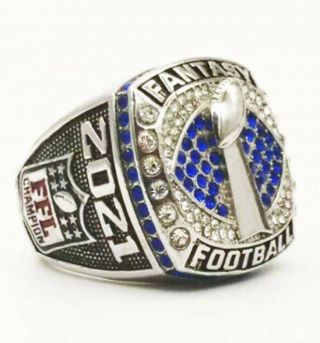 Ring of 2021 FFL Fantasy Football League Champion Championship Rings HOT 2