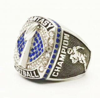 Ring of 2021 FFL Fantasy Football League Champion Championship Rings HOT 3