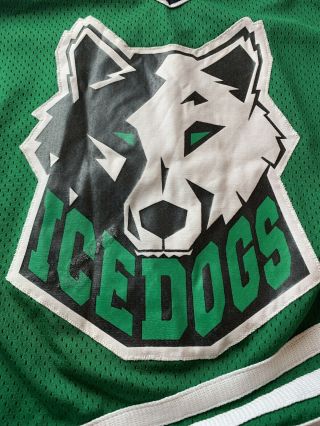 Ice Dogs Hockey Jersey Xl Koronis Sports Apparel Inc.  Usa Made Vintage Green 4