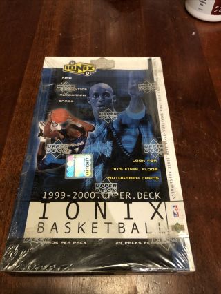 1999 - 2000 Upper Deck Ud Ionix Basketball Box 24 Pack Box Mj’s Auto’s?