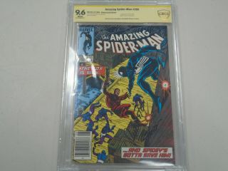 Spider - Man 265 Cbcs 9.  6 1st Silver Sable White Pages Yellow Signature