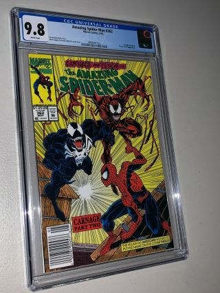 Spider - Man 362 Newsstand Edition Cgc 9.  8 Carnage Venom (012)