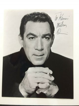 Anthony Quinn - Zorba The Greek - Lawrence Of Arabia - Hs Autograph