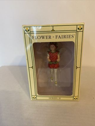 Cicely Mary Barker Flower Fairies Strawberry Fairy Miniature Figure Ornament