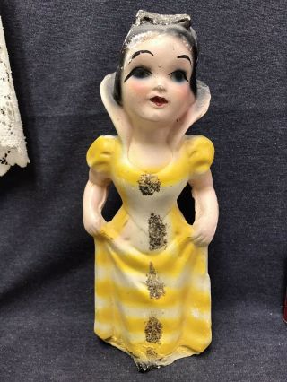 Vintage Snow White Chalkware Disney Character 14” Tall