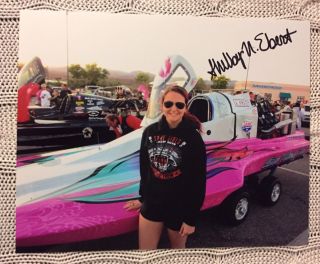 Shelby Ebert Signed Lucas Oil Drag Boat Series 8 X 10 Photo Autographed