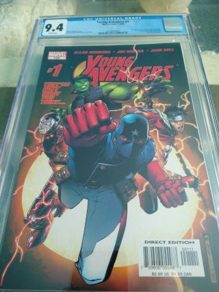 Young Avengers 1 Cgc 9.  4,  1st Kate Bishop,  Patriot,  Iron Lad,  Wiccan,  Hulkling