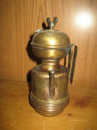Antique Brilliant Search Light Miners Lamp Pat 1902 & 1914 Chicago Usa Carbide?