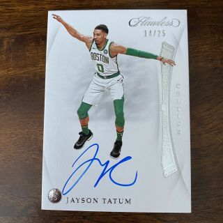 Jayson Tatum 2018 - 19 Flawless Vs Signatures Right /25 Oncard Auto Celtics 2nd Yr