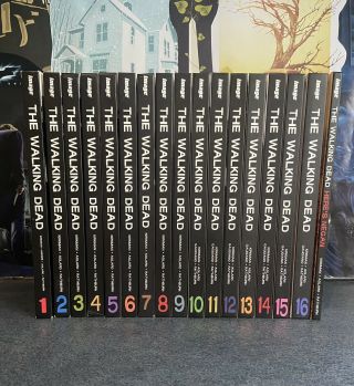 The Walking Dead Hardcover Volumes 1 - 16 Plus Here’s Negan And 2 Paper Issues