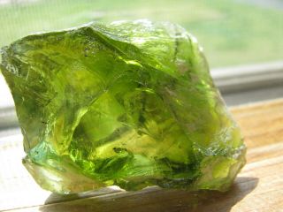 Spiritual Healing Clear Emerald Green Monatomic Spar Andara Crystal 19 Gram