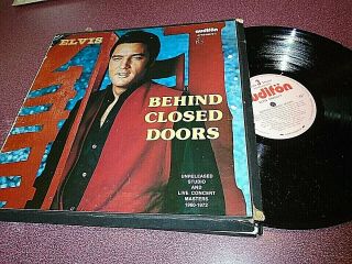 Elvis Presley Behind Closed Doors 4 Lp Box Set Germany Import Unreleased 1960 - 72