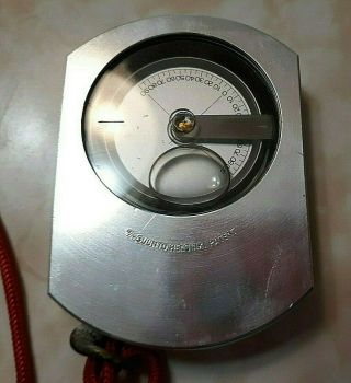 Suunto Pm - 5/360 Pc Hand Held Clinometer,  W/leather Case.  Made In Finland,  Euc