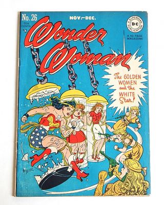 Wonder Woman 26 Dc Nov Dec 1947 Golden Age 10c Comic Book H G Peter Cover