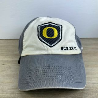 Oregon Ducks Ncaa Nike Adjustable Strap Back Hat Cap One Size Gray