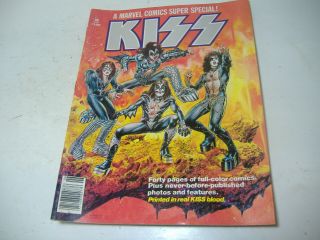 Kiss Marvel Comic Book 1977 Vol.  1,  No.  1 Special Blood Printed