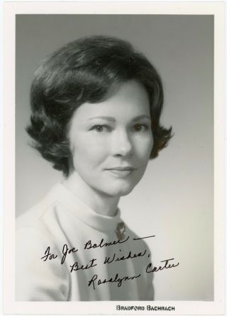 Rosalynn Carter - First Lady Of The U.  S.  /bachrach Portrait Photo Signed
