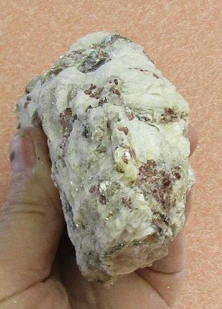 Large Mineral Specimen Of Garnet - Albite Pegmatite From Yancey Co. ,  Nc
