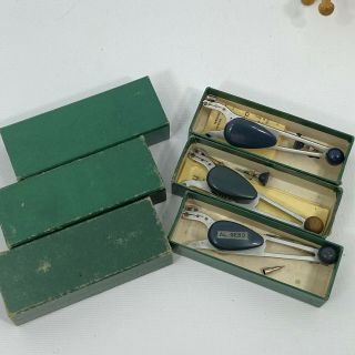 3 Vintage Leroy K & E Adjustable Scriber W/original Box Model 3237 - 2 Made In Usa