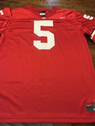 Nike The Ohio State University Football Jersey Red / Away Size: Boys Xl