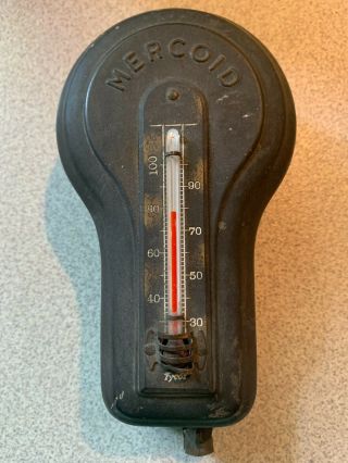 Vintage Tycos Mercoid Metal Wall Thermometer