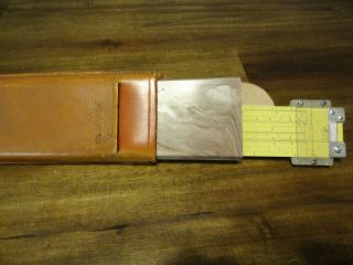 Vintage Pickett Slide Rule N803 - Es Log Speed Rule With Leather Case