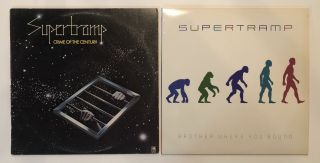 Set Of 2 Supertramp Brother Where You Bound / Crime Of The Century Vinyl Records