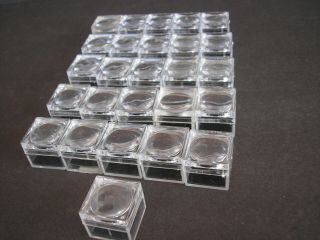 Magnifyig Mineral Fossil Plastic Display Boxes (26) 1 "