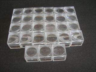 Magnifying Mineral Fossil Acrylic Display Boxes (27) 1 "