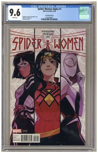 Spider - Women Alpha 1 (cgc 9.  6) Stacey Lee Variant Cover; Marvel; 2016 A678