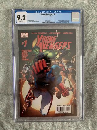 Young Avengers 1 Cgc 9.  2 1st Kate Bishop,  Patriot Wiccan,  Iron Lad White Pages