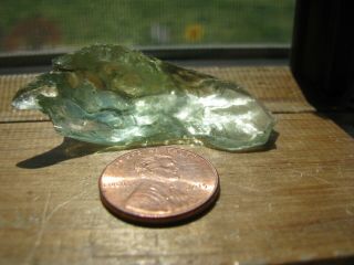 Spiritual Healing Eire Celtic Green Monatomic Spar Andara Crystal 13 Gram