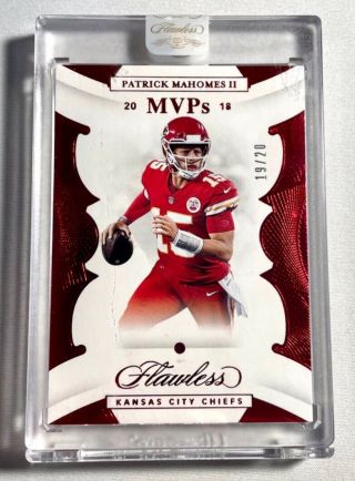 2020 Flawless Patrick Mahomes Chiefs,  Mvp Red Ruby 19/20 Sp