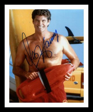 David Hasselhoff - Baywatch Autographed Signed & Framed Photo