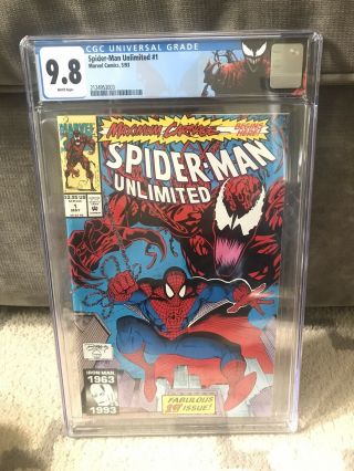 Spider Man Unlimited 1 Cgc 9.  8 1st Shriek Venom Movie Spiderman