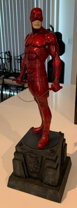 Daredevil Bowen Designs Full Size Red Marvel Statue 1518/4000 Rare - Other