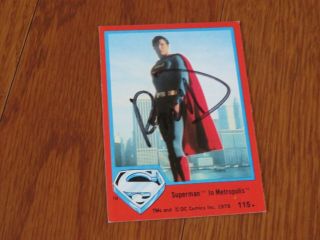 Richard Donner Autographed Hand Signed Superman Card Director