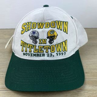 Dallas Cowboys Vs Green Bay Packers Nfl 1997 Showdown Snapback Hat Cap Titletown