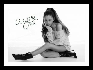Ariana Grande Autograph Signed & Framed Photo 16