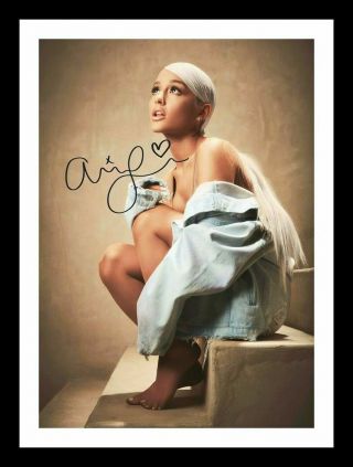 Ariana Grande Autograph Signed & Framed Photo 18