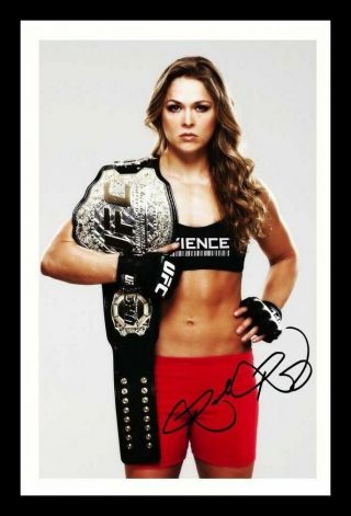 Ronda Rousey Autograph Signed & Framed Photo 10