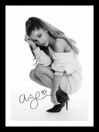 Ariana Grande Autograph Signed & Framed Photo 23