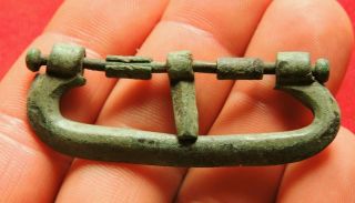 Ancient bronze Roman buckle 2 - 4 century 2