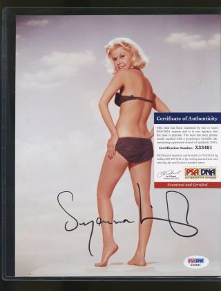 Suzanna Leigh Signed 8x10 Photo Psa/dna Auto Autograph Stock Photo