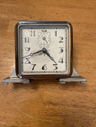 Vintage Antique E Ingraham Co.  Alarm Clock Sentinel