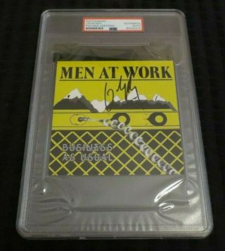 Colin Hay Singer Men At Work Signed Autographed Psa Slabbed Who Can It Be Now?