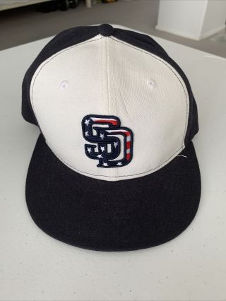 Padres Usa 4th Of July Stars And Stripes Era Fitted Hat Size 7