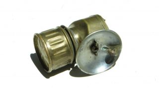 Justrite Brass Coal Miners Lantern 4 " Carbide Lamp -